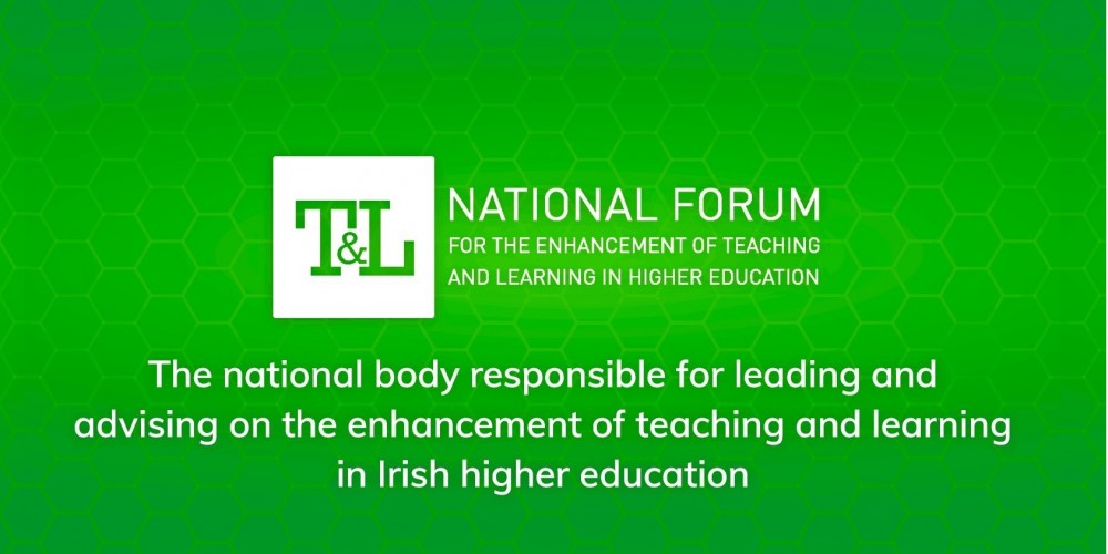 Banner image for National Forum reading; The national body responsible for leading and advising on the enchancement of teaching and learning in Irish higher education