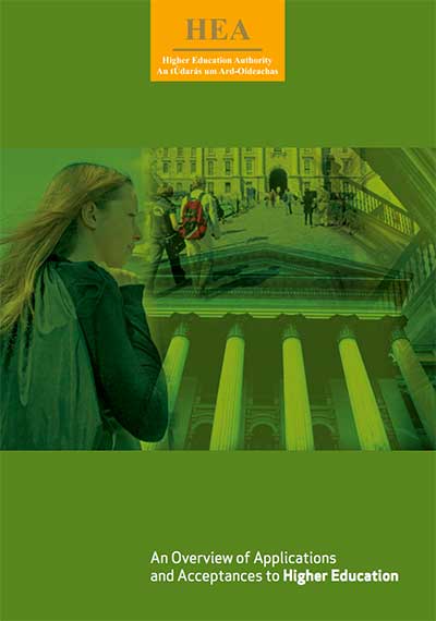 cover for An Overview of Applications and Acceptances to Higher Education