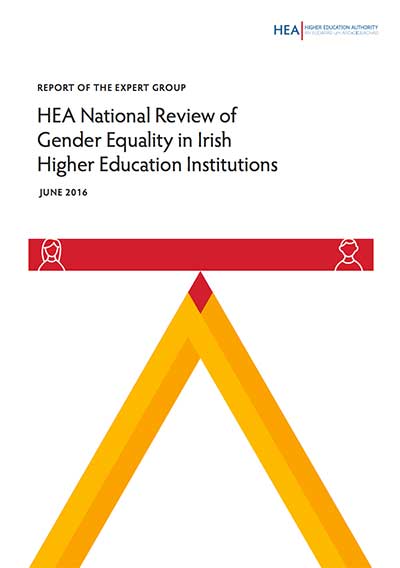 cover for HEA National Review of Gender Equality in Irish Higher Education Institutions