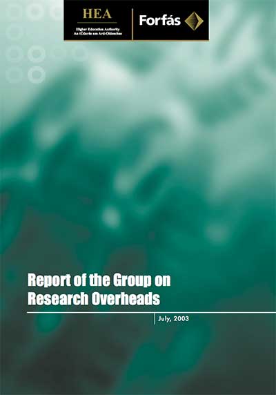 cover for Report Of The Group On Research Overheads