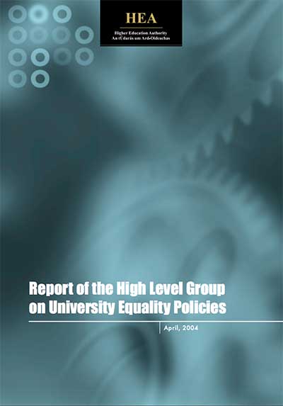 cover for Report Of The High Level Group On University Equality Policies