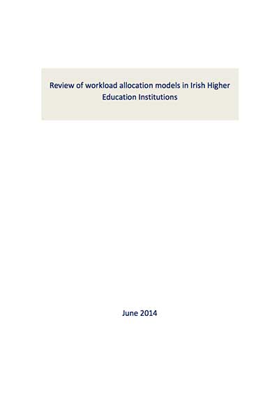 cover for Review Of Workload Allocation Models in Irish Higher Education Institutions