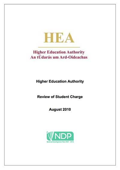 cover for Review of Student Charge