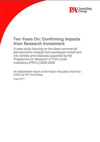 cover for Ten Years On: Confirming Impacts From Research Investment