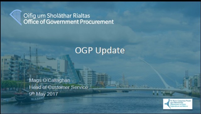 cover for The Development of the Office of Government Procurement and New Opportunities for Higher Education – Mags O’Callaghan, OGP