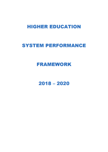 Higher Education System Performance Framework 2018 2020 Thumbnail