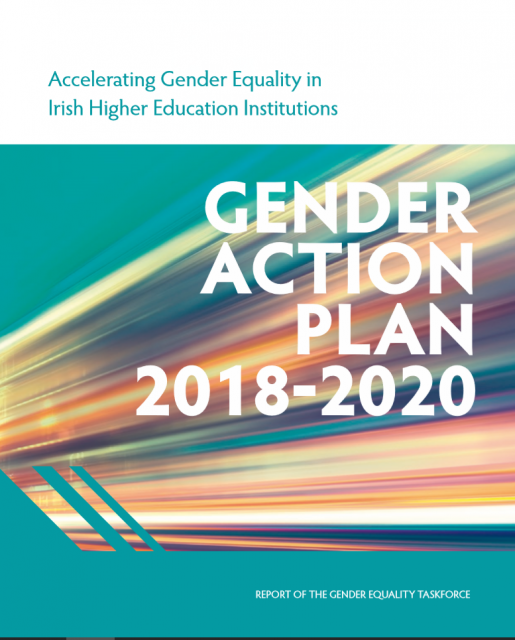 cover for Accelerating Gender Equality in Irish Higher Education Institutions GENDER ACTION PLAN 2018-2020