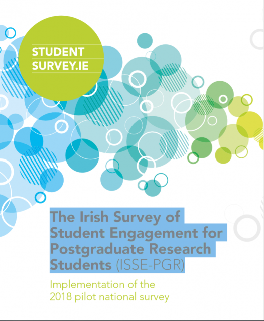 cover for The Irish Survey of Student Engagement for Postgraduate Research Students (ISSE-PGR)