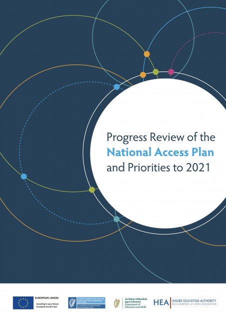 cover for Progress Review of the National Access Plan and Priorities to 2021