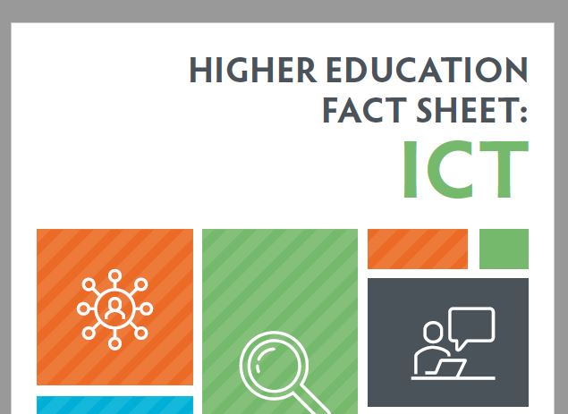 cover for Higher Education Fact Sheet: ICT