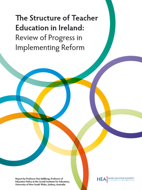 cover for The Structure of Teacher  Education in Ireland:  Review of Progress in  Implementing Reform