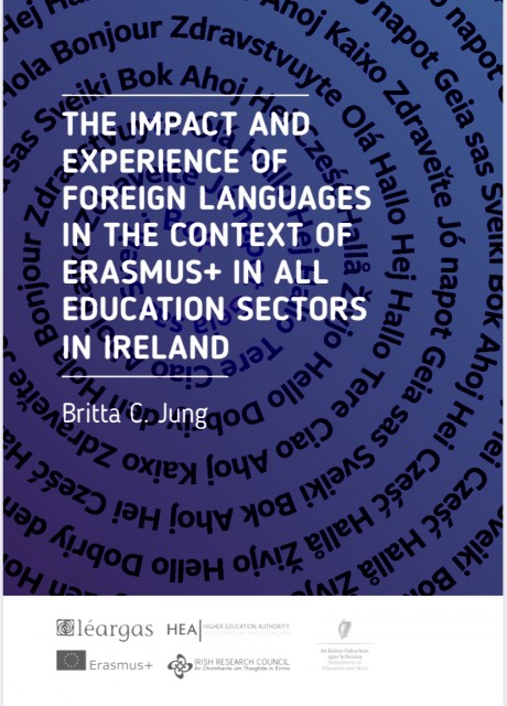 cover for The Impact and Experience of Foreign Languages in the context of Erasmus+ In all the Education Sectors in Ireland