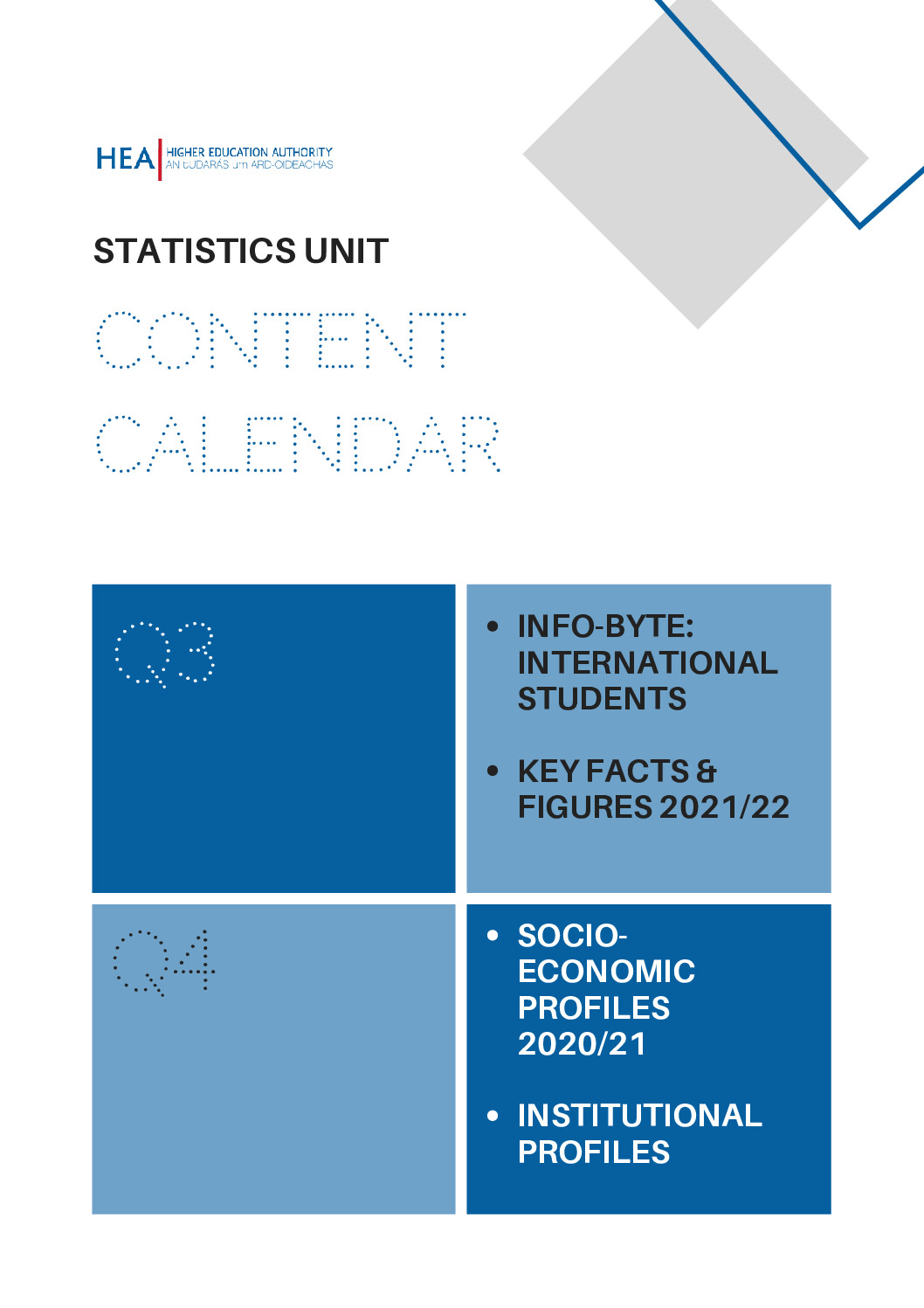 2022H2 Content Calendar | Higher Education Authority