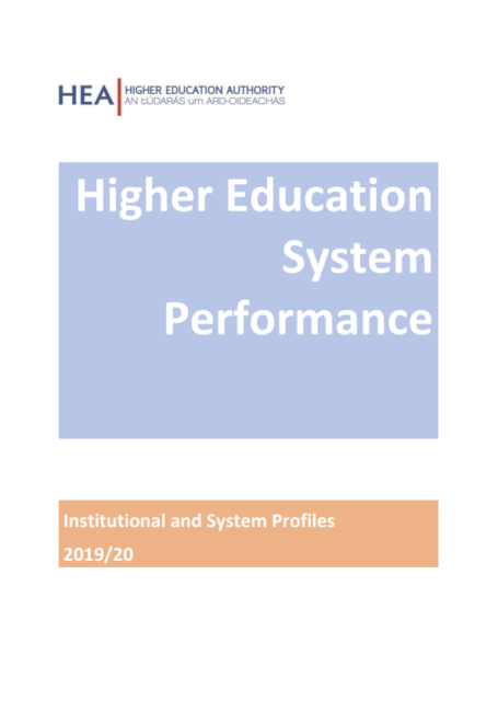cover for Higher Education System Performance, Institutional and System Profiles 2019/20