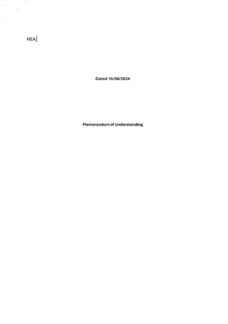 Memorandum of Understanding between the Higher Education Authority and Research Ireland Thumbnail