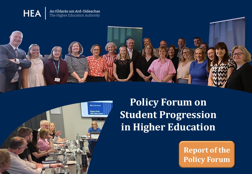 A collage image on Policy Forum featuring a group of people standing in a line, posing for a photo