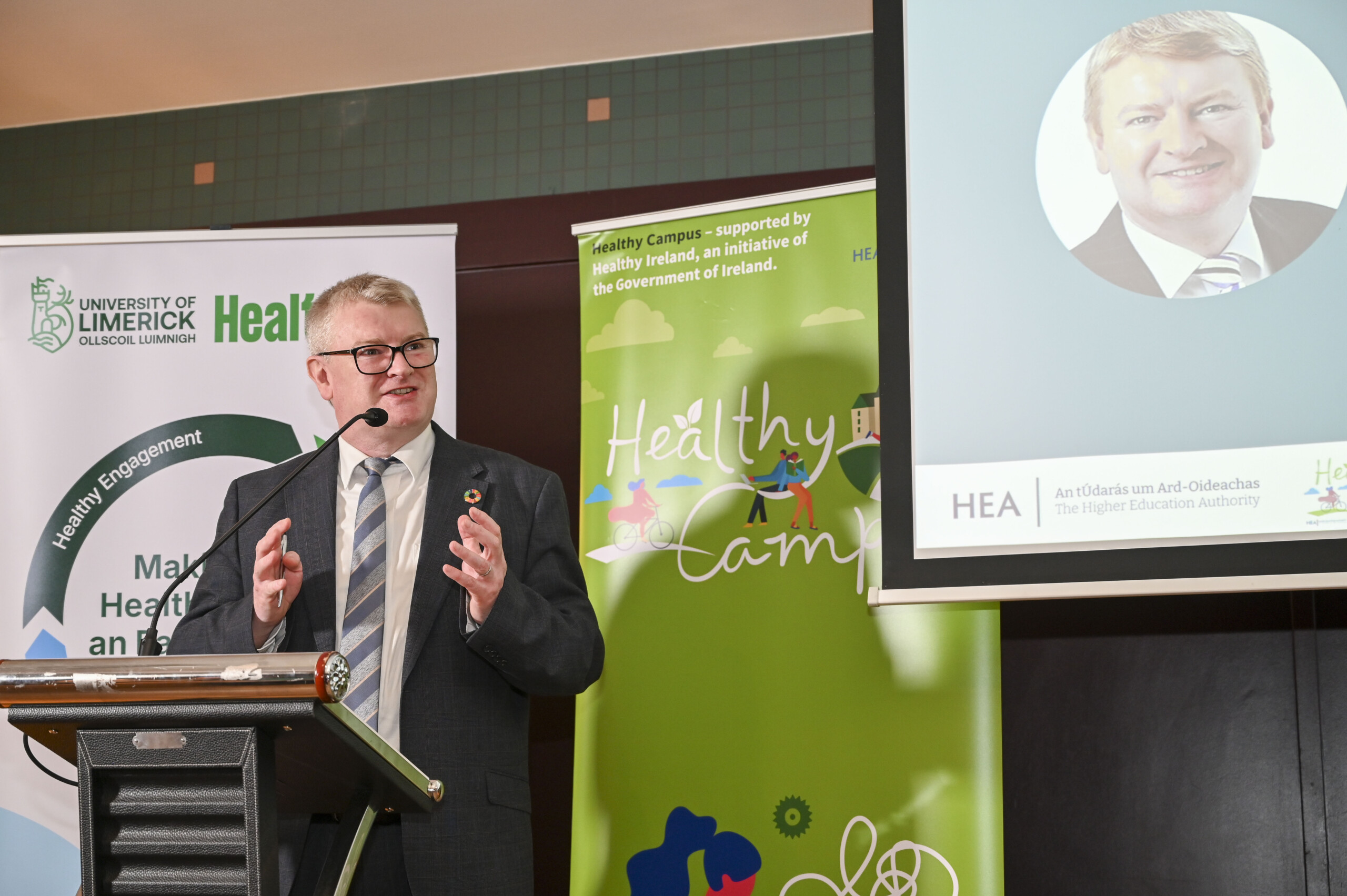Tim Conlon of the HEA speaking at the Launch of the Limerick Framework
