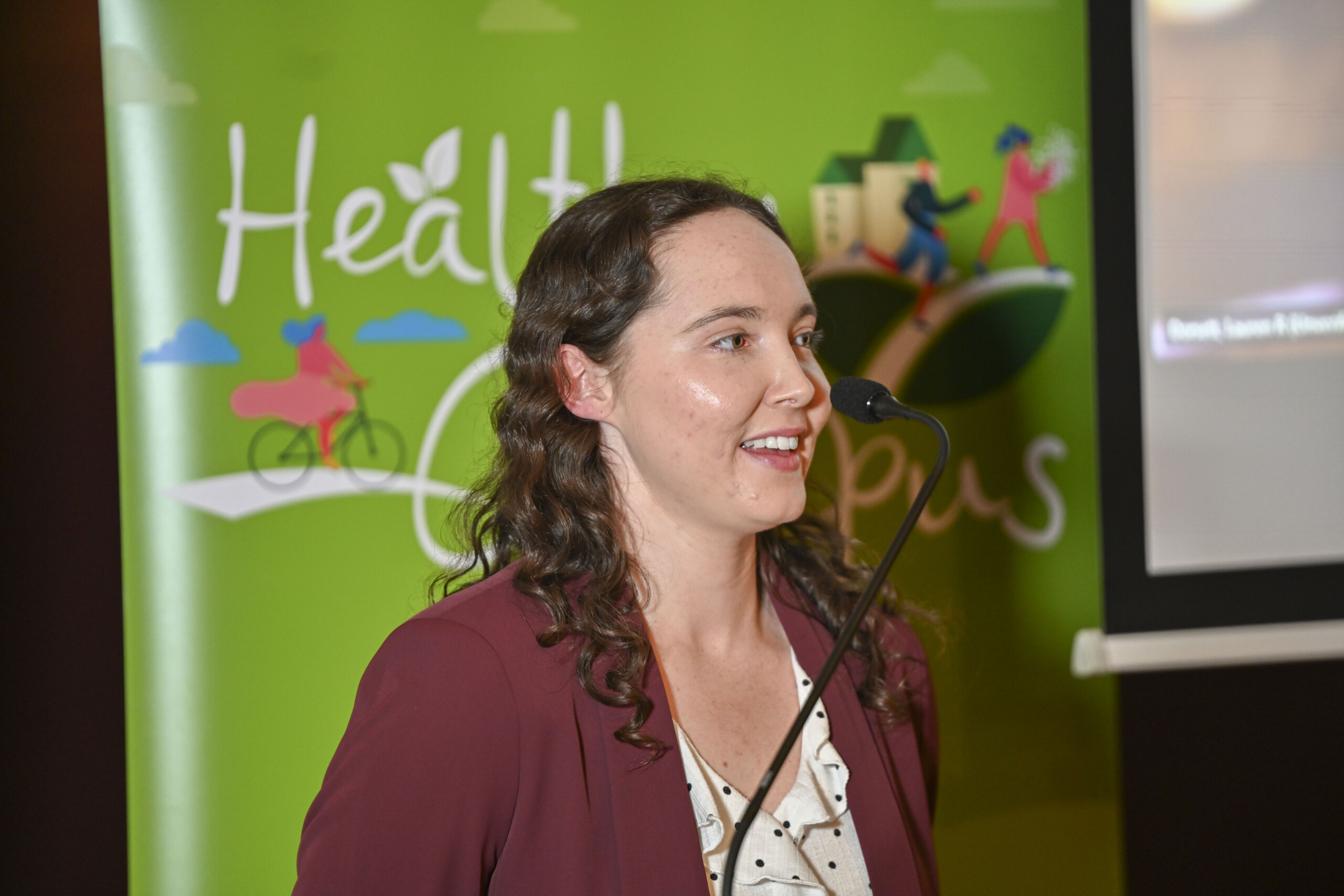 Female speaker speaking at the Launch of the Limerick Framework