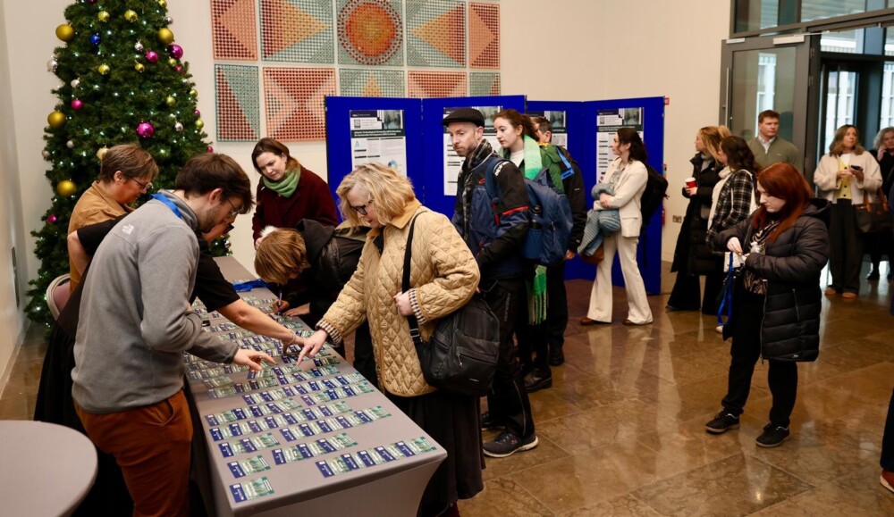People registering for the Teaching and Learning Conference 2025