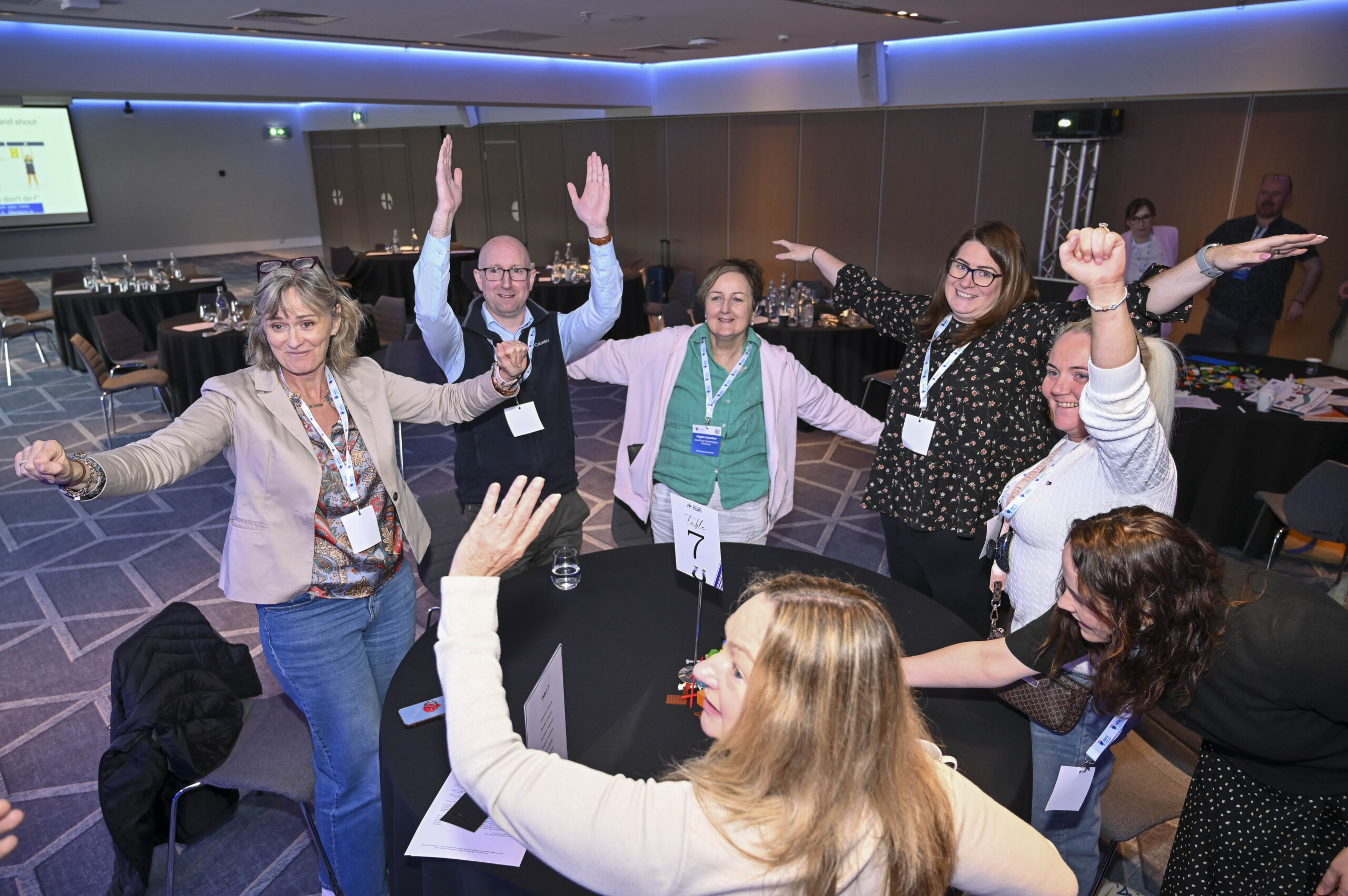Group of participants standing standing during activity at the PATH Showcase Event 2026.