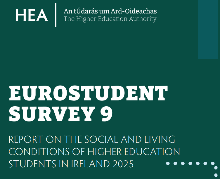 Cover page of new EUROSTUDENT Report reads 'EUROSTUDENT Survey 9'